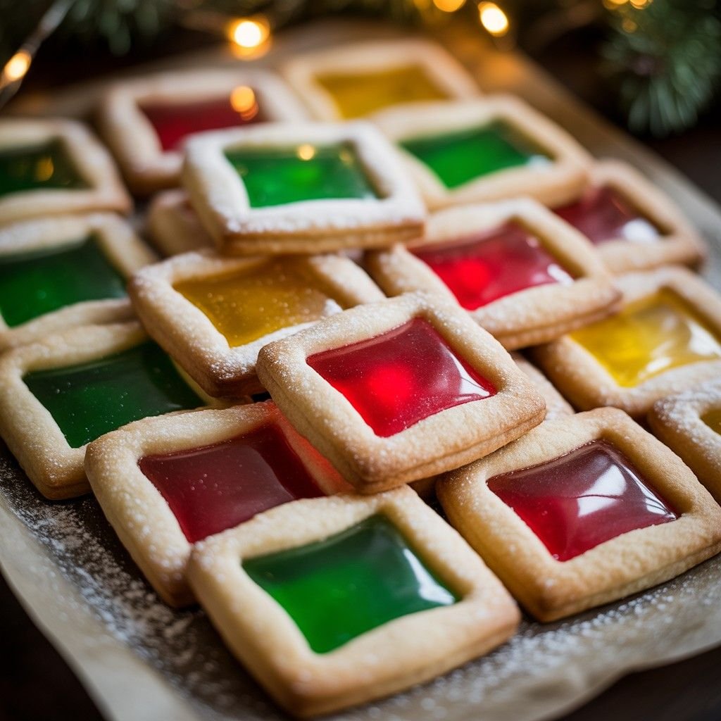 stained glass cookies