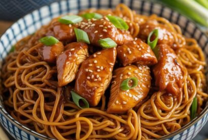 Thumbnail for Sticky Garlic Chicken Noodles