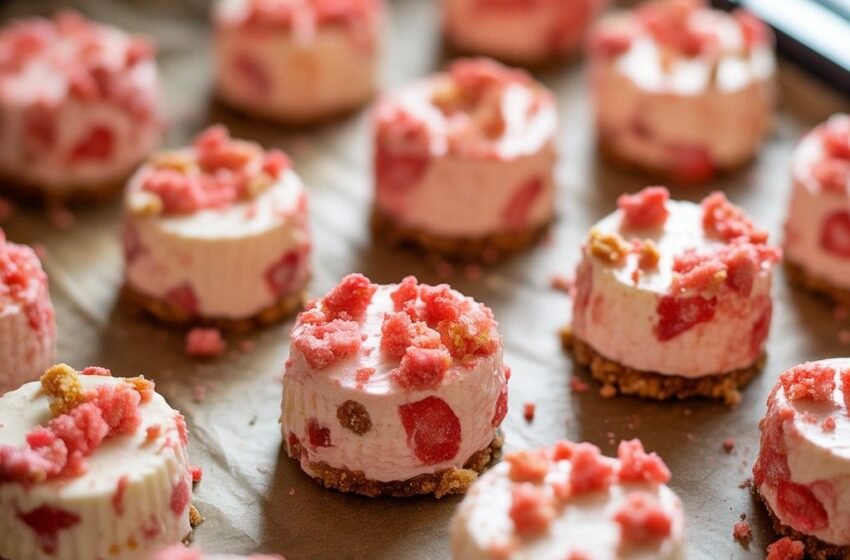 strawberry cheesecake crunch bites