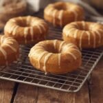 Baked banana bread donuts