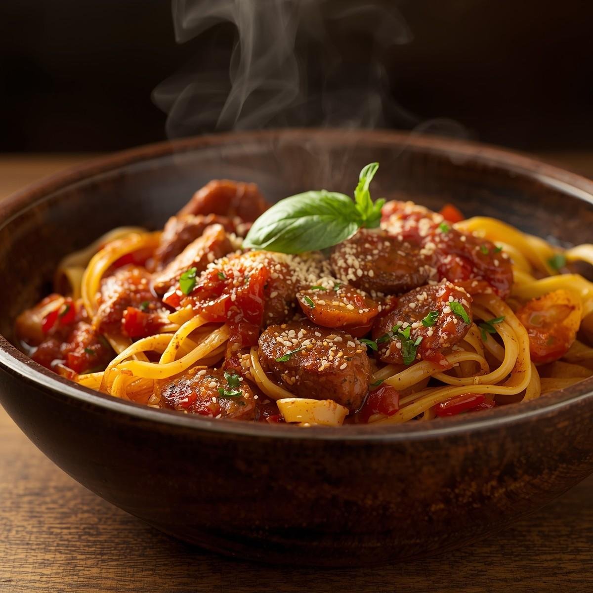 Bold & Spicy Italian Drunken Noodles