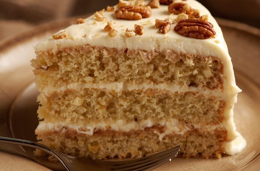 Butter Pecan Layer Cake with Cream Cheese Frosting
