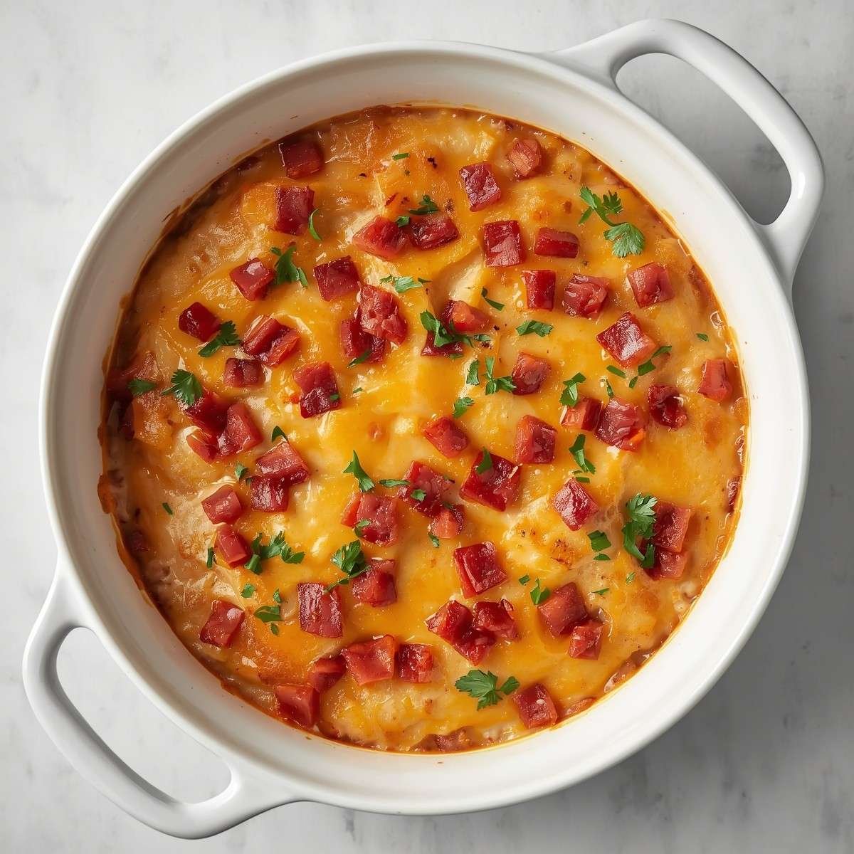 Cheesy Low-Carb Keto BBQ Chicken Casserole