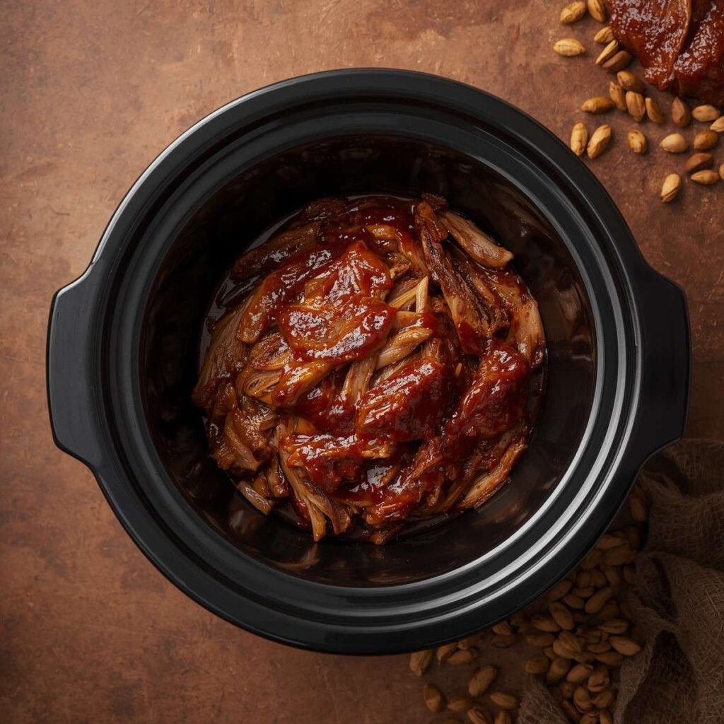 Classic pulled pork in slow cooker