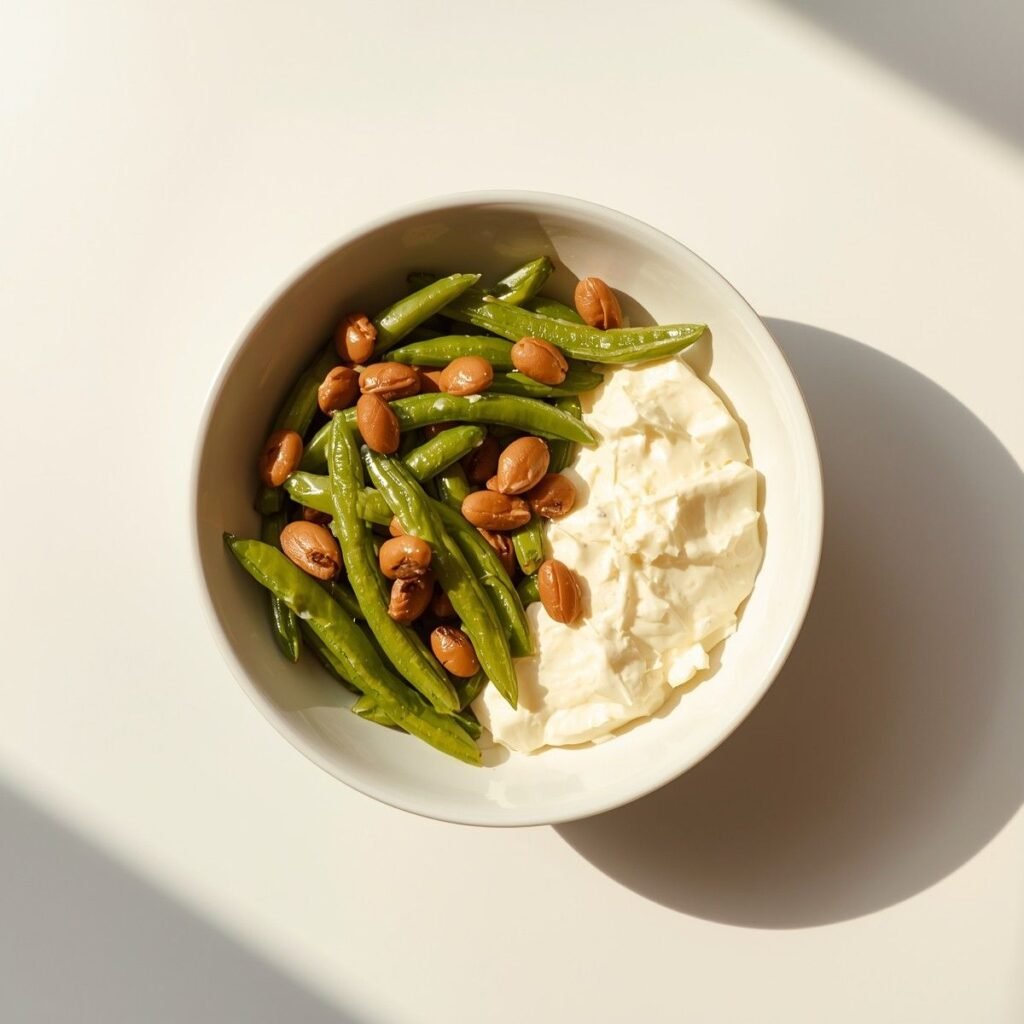 Cottage cheese bean bowl