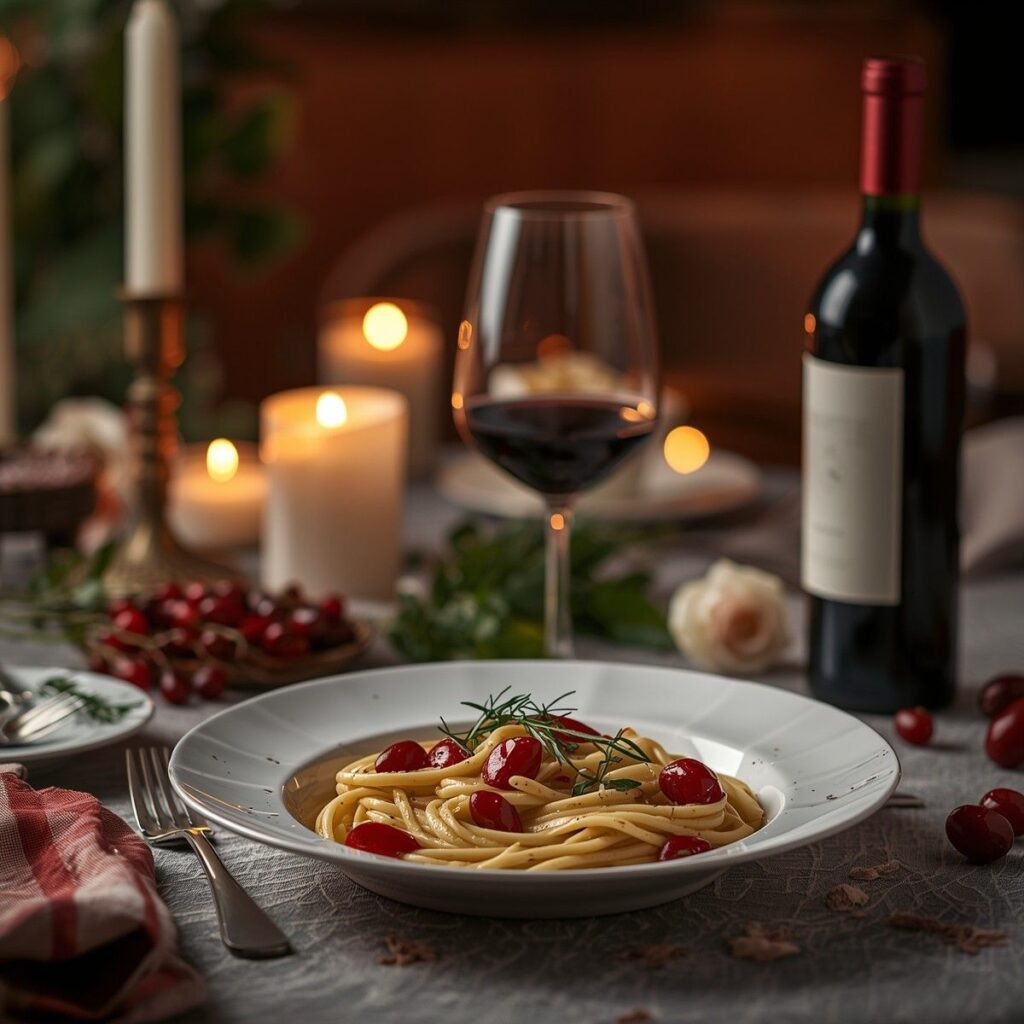 Creamy carbonara pasta