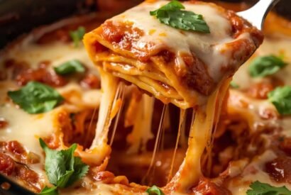 Thumbnail for Easy Crockpot Ravioli Lasagna