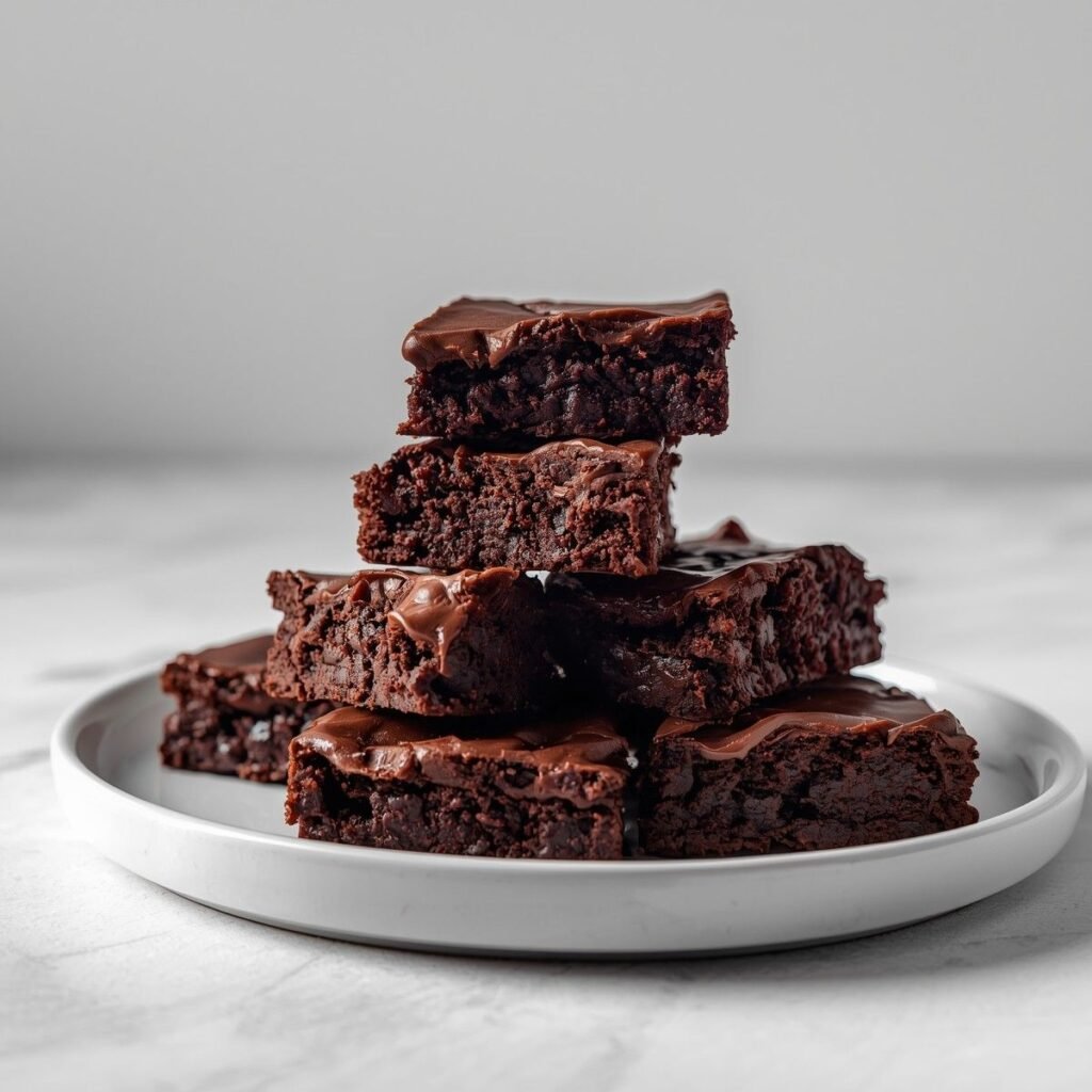 Fudgy chocolate protein brownies