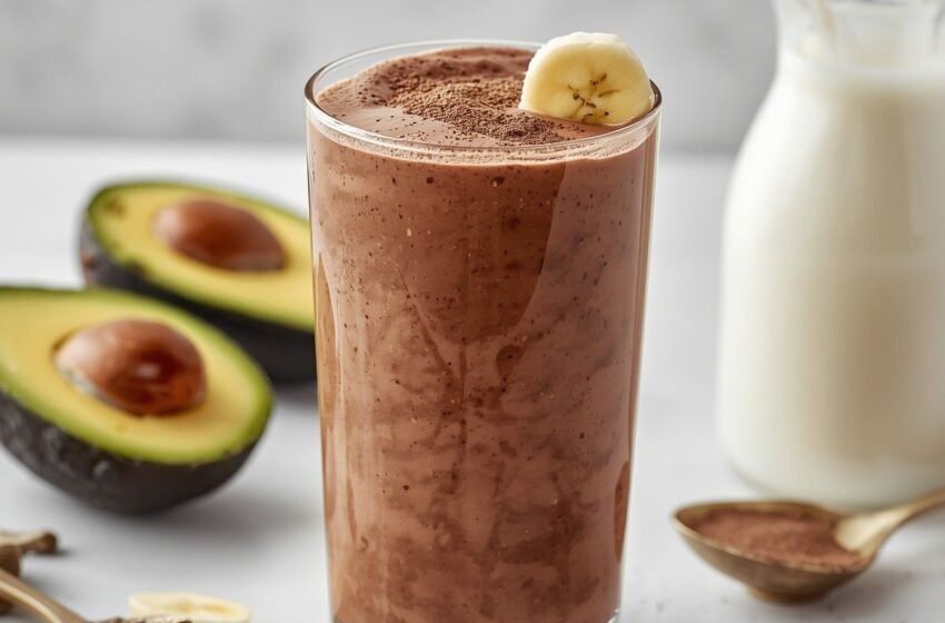 Healthy Keto Chocolate Avocado Smoothie