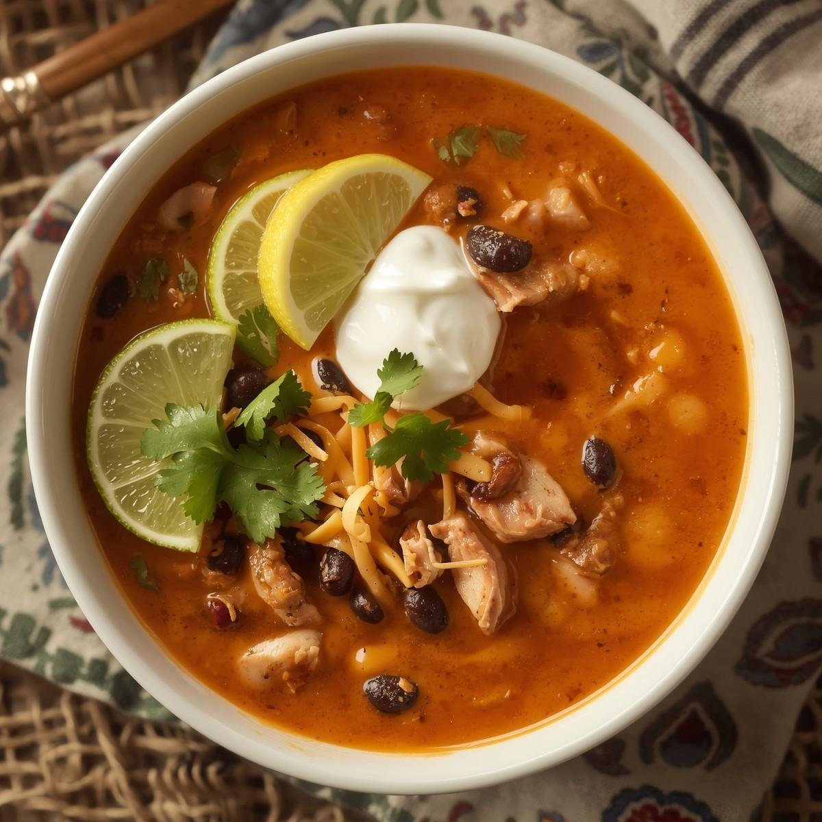 High Protein Creamy Taco Soup