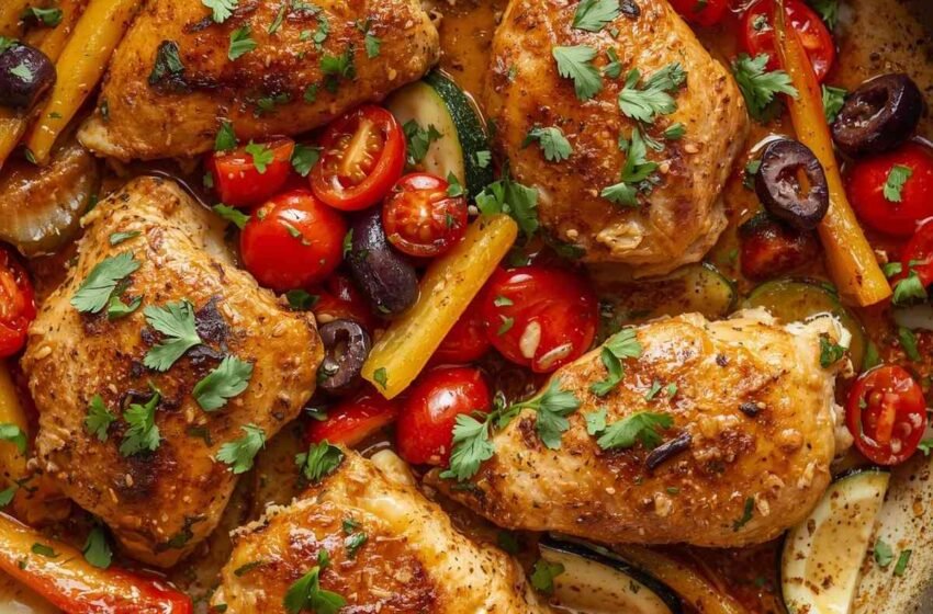 Lemon Herb Mediterranean Chicken Stir Fry