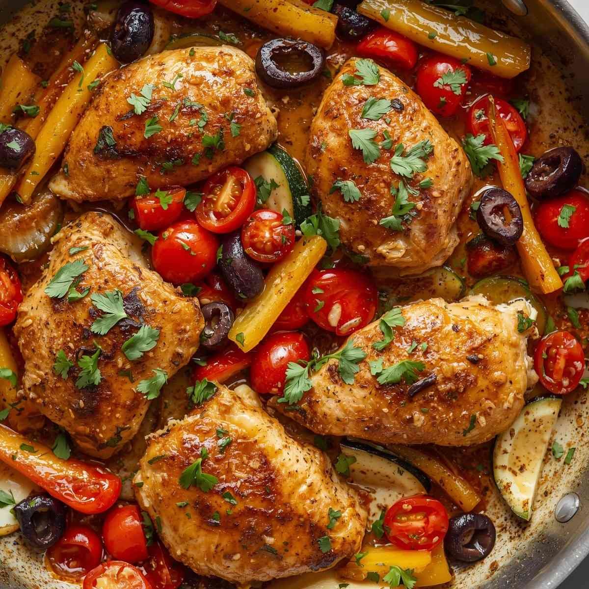 Lemon Herb Mediterranean Chicken Stir Fry