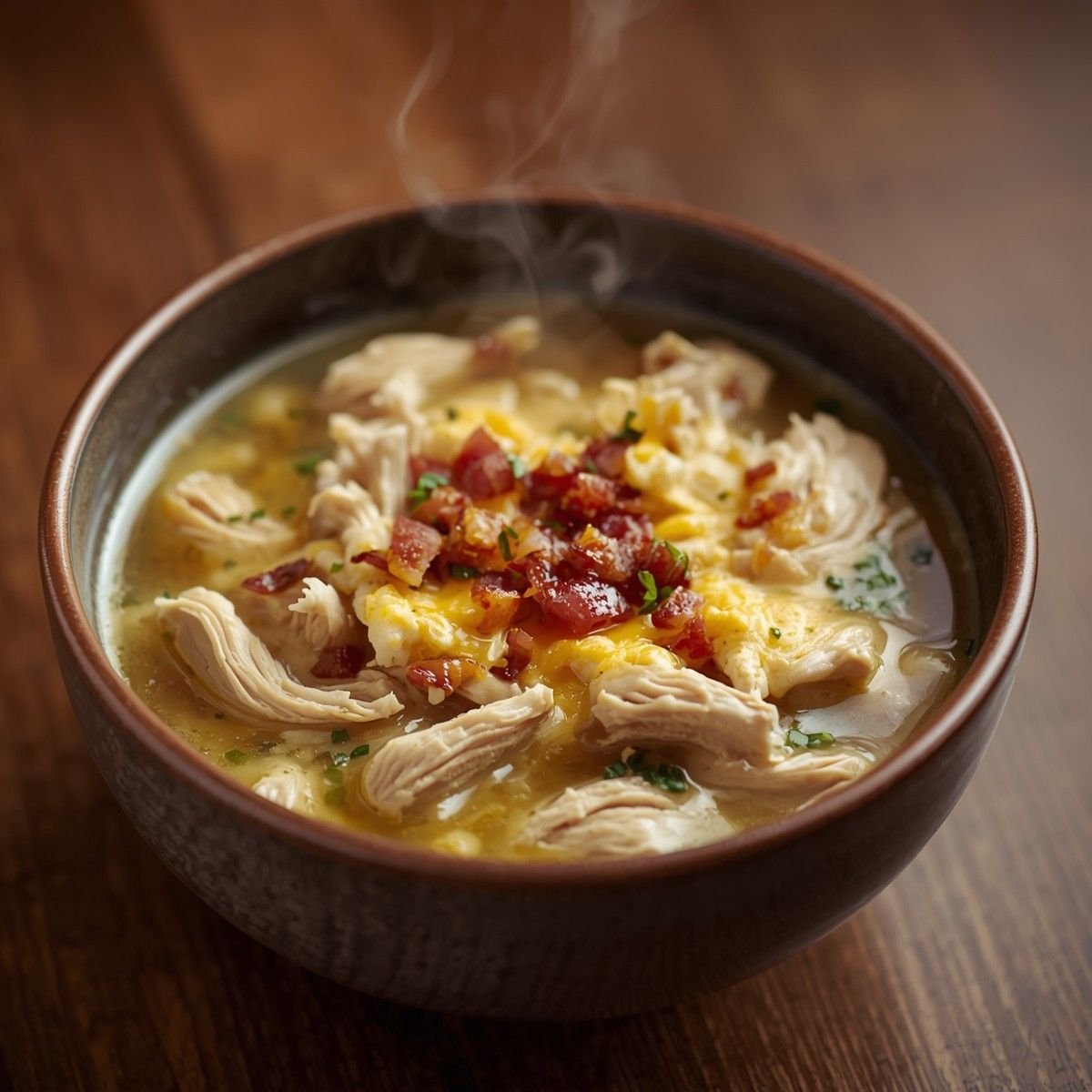 Low-Carb Keto Chicken & Cream Cheese Soup