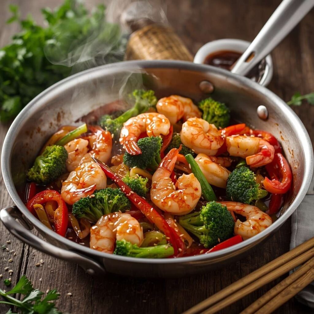 15-Minute Shrimp and Veg Stir-Fry
