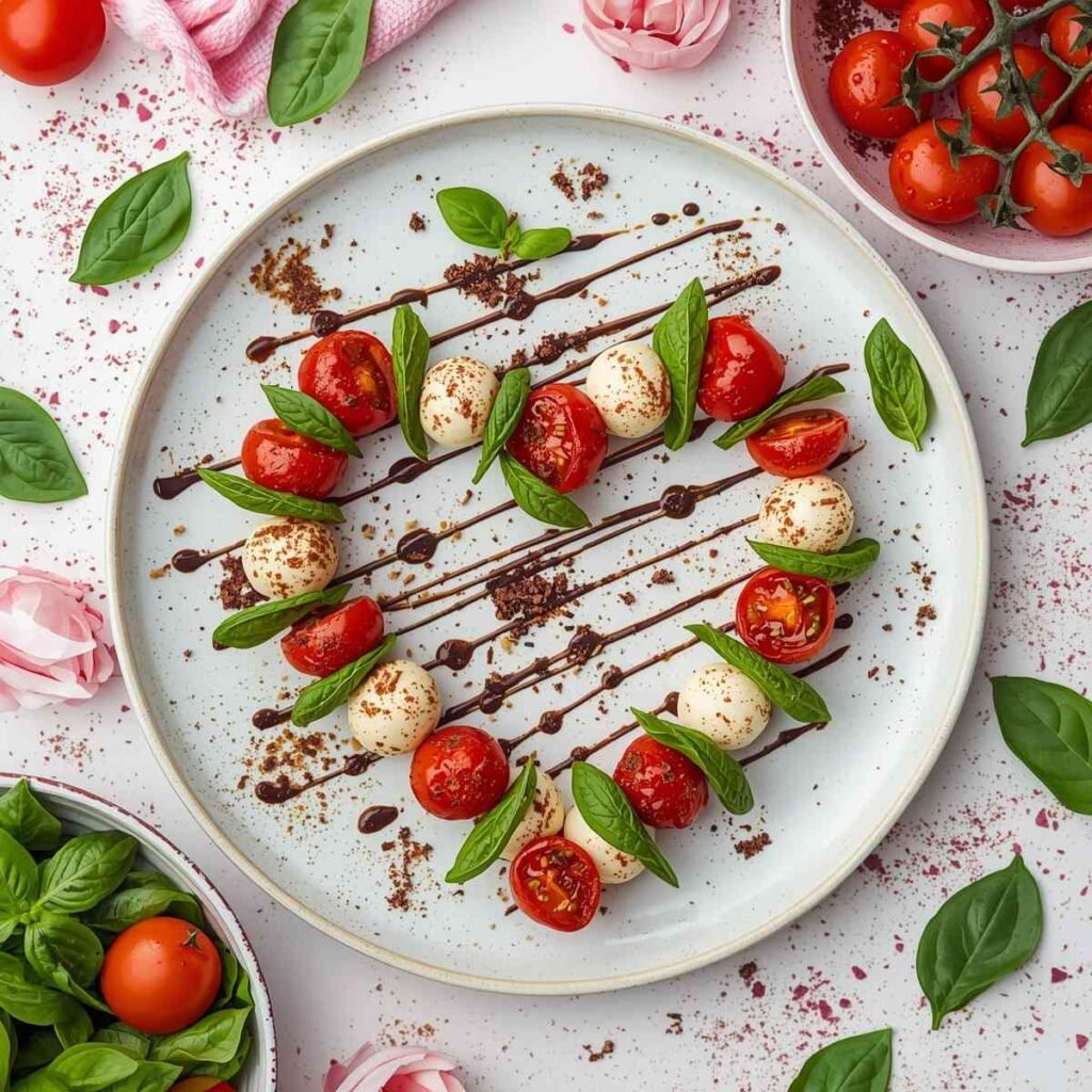 Heart-Shaped Caprese Skewers