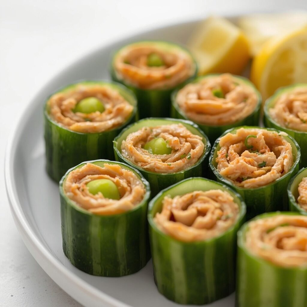 Chicken Cucumber Roll-Ups