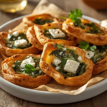 Mediterranean Spinach & Feta Crisps