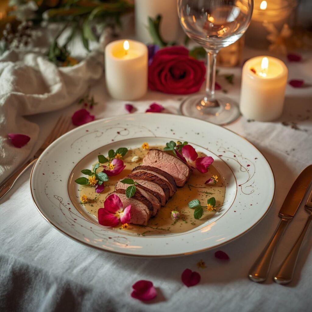 Pan-seared duck breast