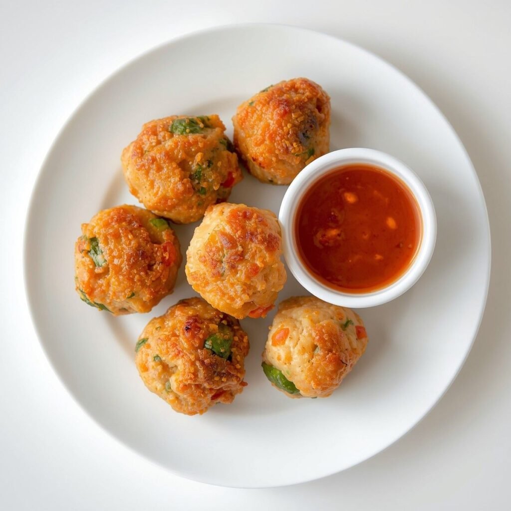 Plate of turkey meatballs with hidden veggies