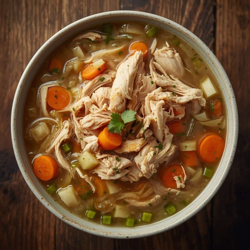 Pot chicken soup