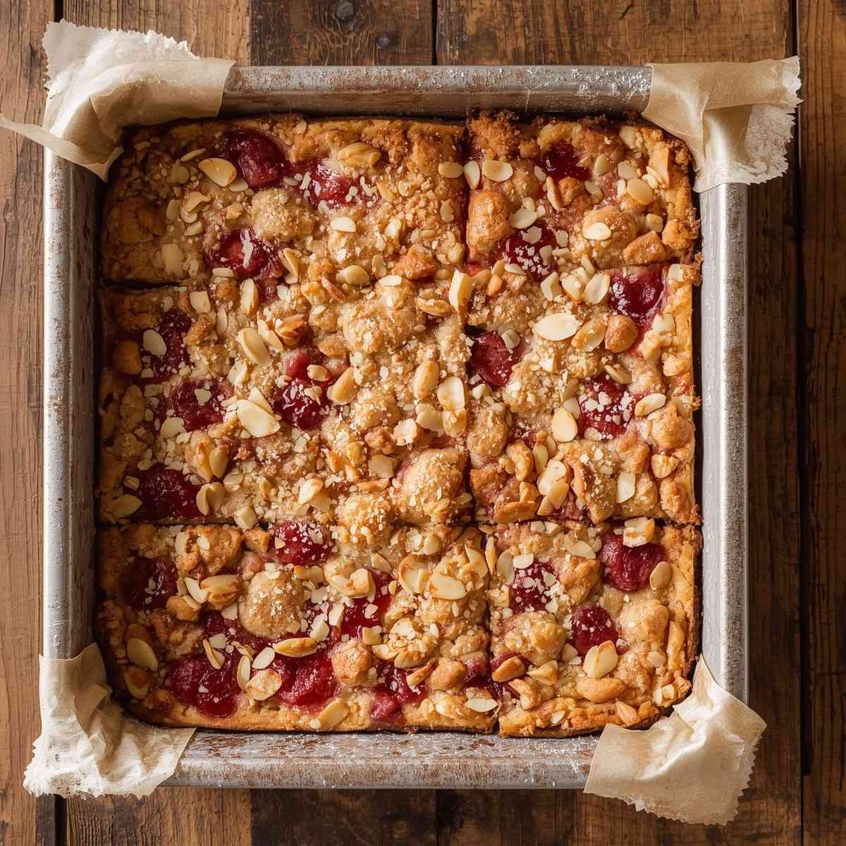 Raspberry Almond Dessert Bars