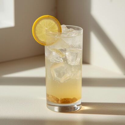 Refreshing Lemon Ginger Spritz (Non-Alcoholic)