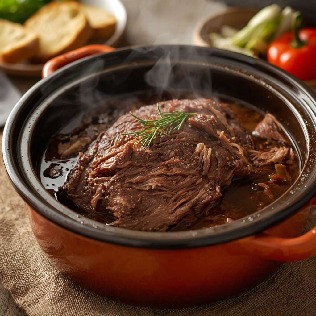Slow cooker beef chuck roast