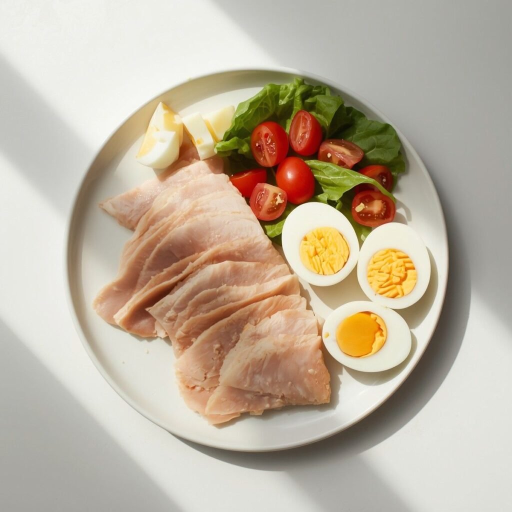 Turkey and Egg Protein Plate