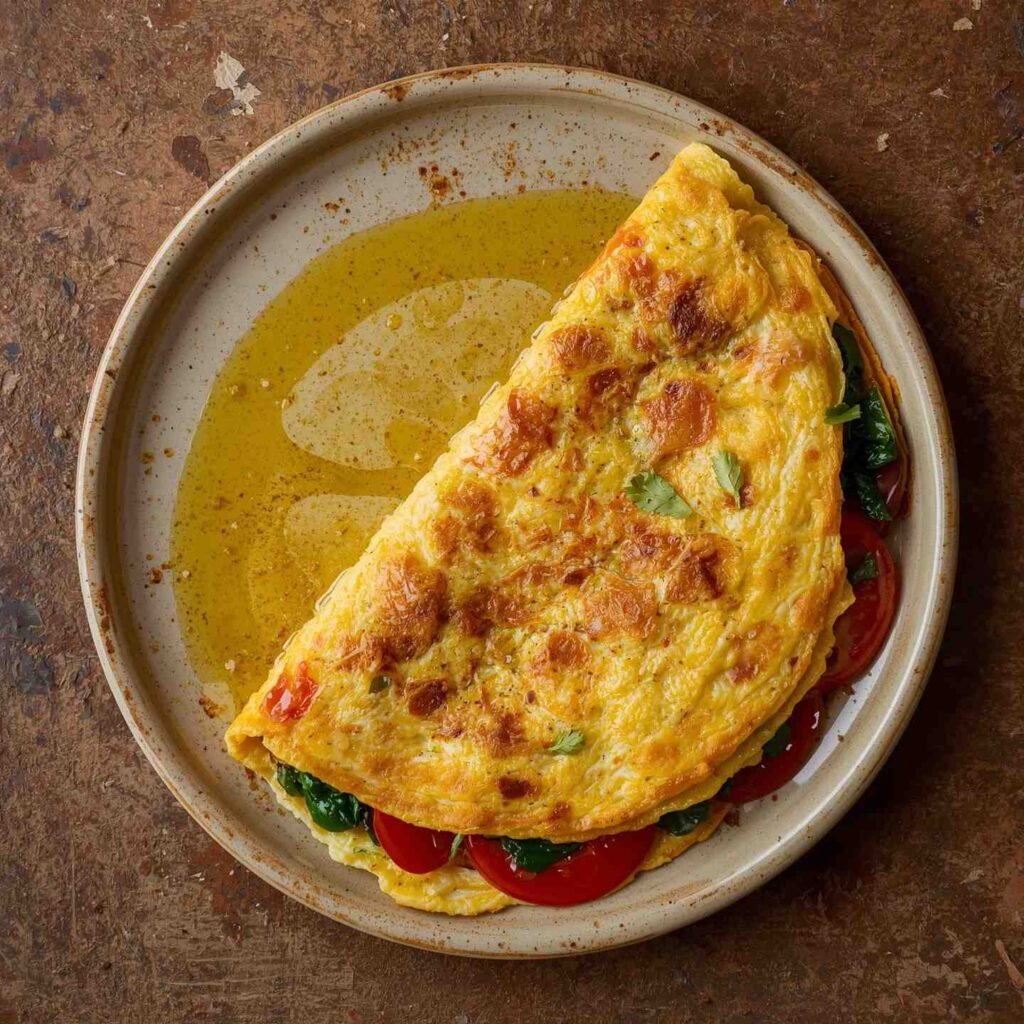 Veggie Omelette with Herbs