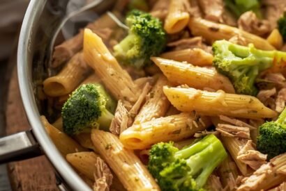 Thumbnail for Creamy Rotisserie Chicken Broccoli Pasta