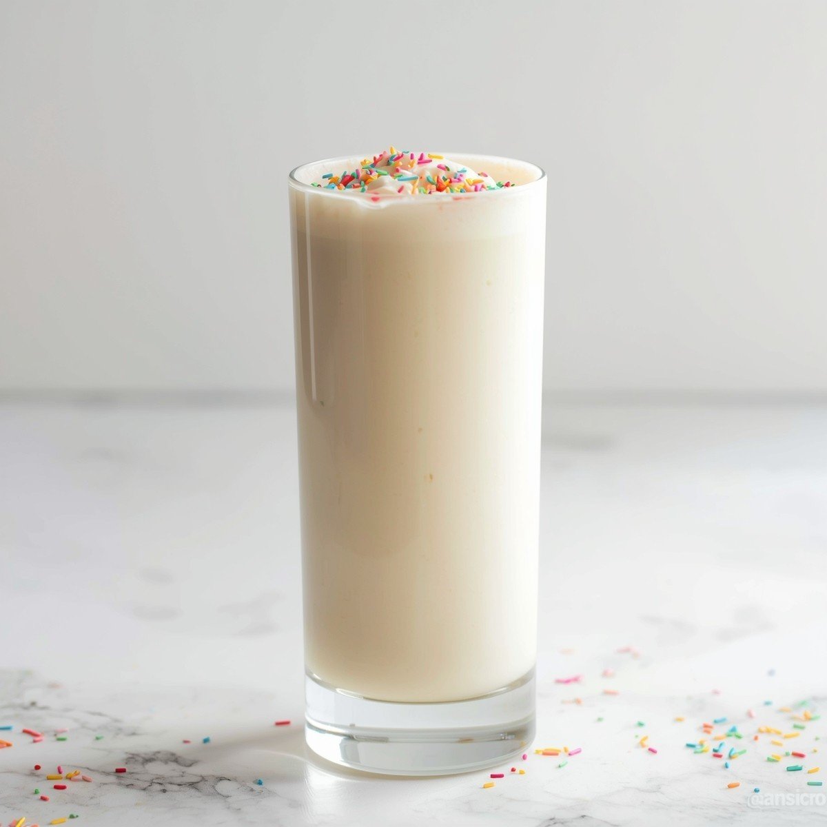 creamy vanilla cake batter protein shake