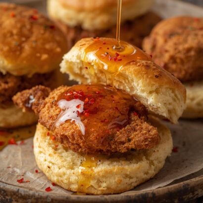 golden flaky buttermilk biscuits split open