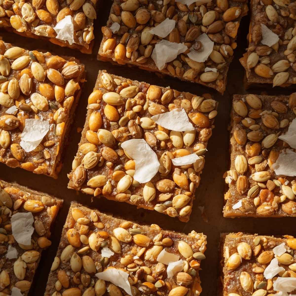 golden homemade seed bars