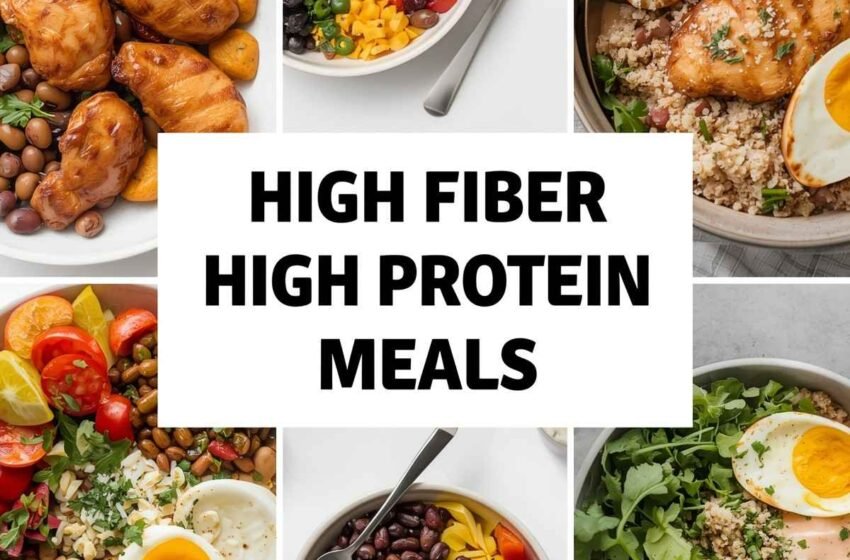 high-fiber high-protein meals