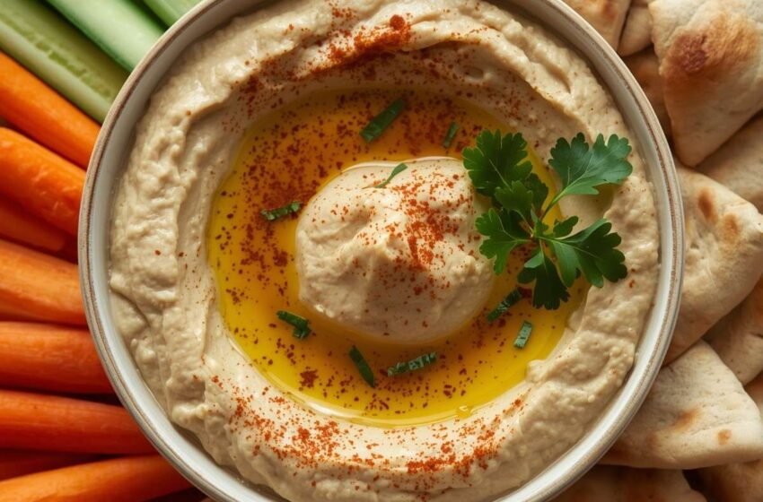 high-protein hummus