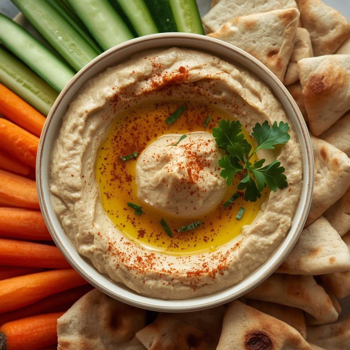 high-protein hummus