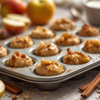 mini cinnamon apple cottage cheese bites