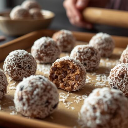 no-bake coconut protein balls