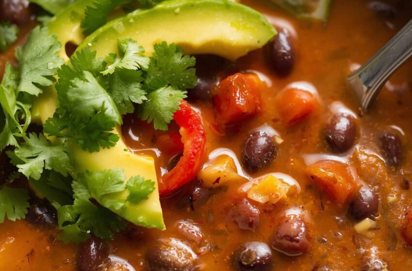 spicy black bean soup