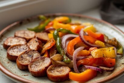 Thumbnail for Air Fryer Sausage & Peppers Dinner