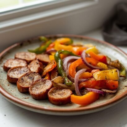 Air Fryer Sausage & Peppers