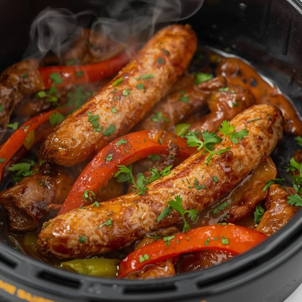 Air Fryer Sausage & Peppers Dinner 