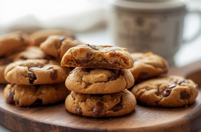 Brown Butter Coffee Toffee Cookies