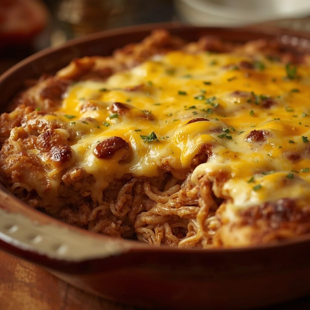 Cheeseburger pasta casserole
