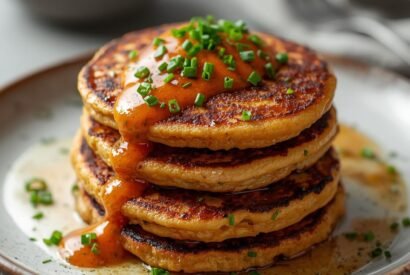 Thumbnail for Savory Dinner Pancakes with Chili Butter Sauce