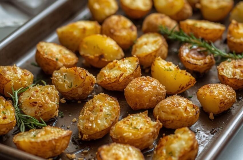 Golden Mustardy Roast Potatoes