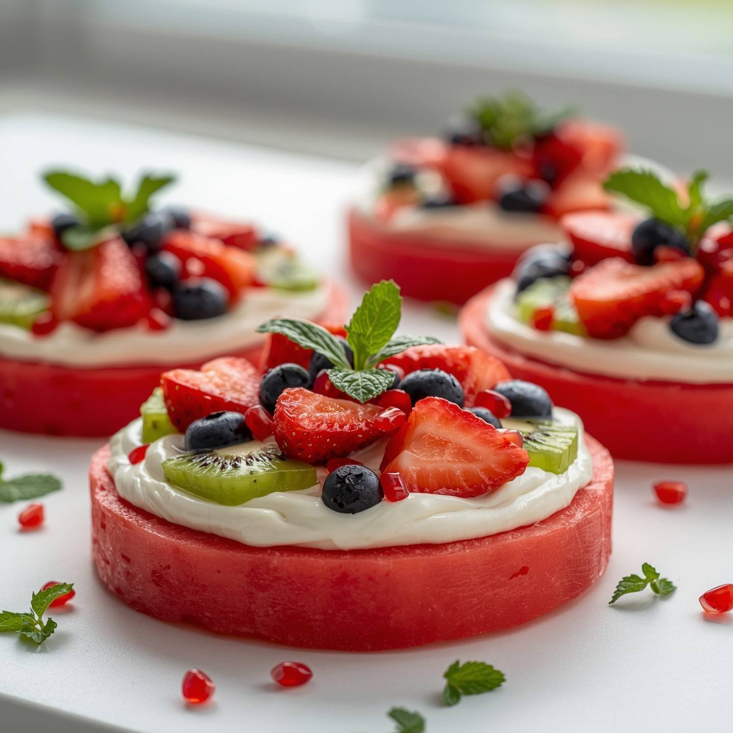 Healthy Watermelon Fruit Pizza