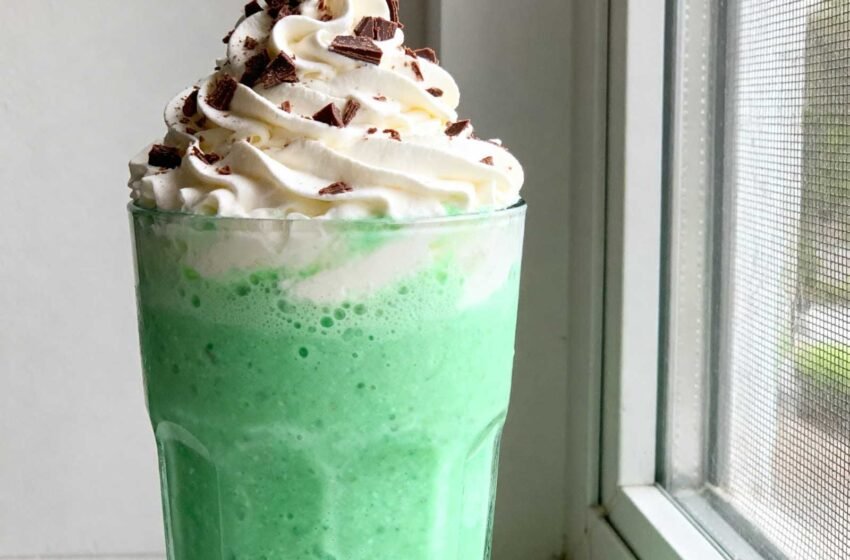 Homemade Shamrock Shake