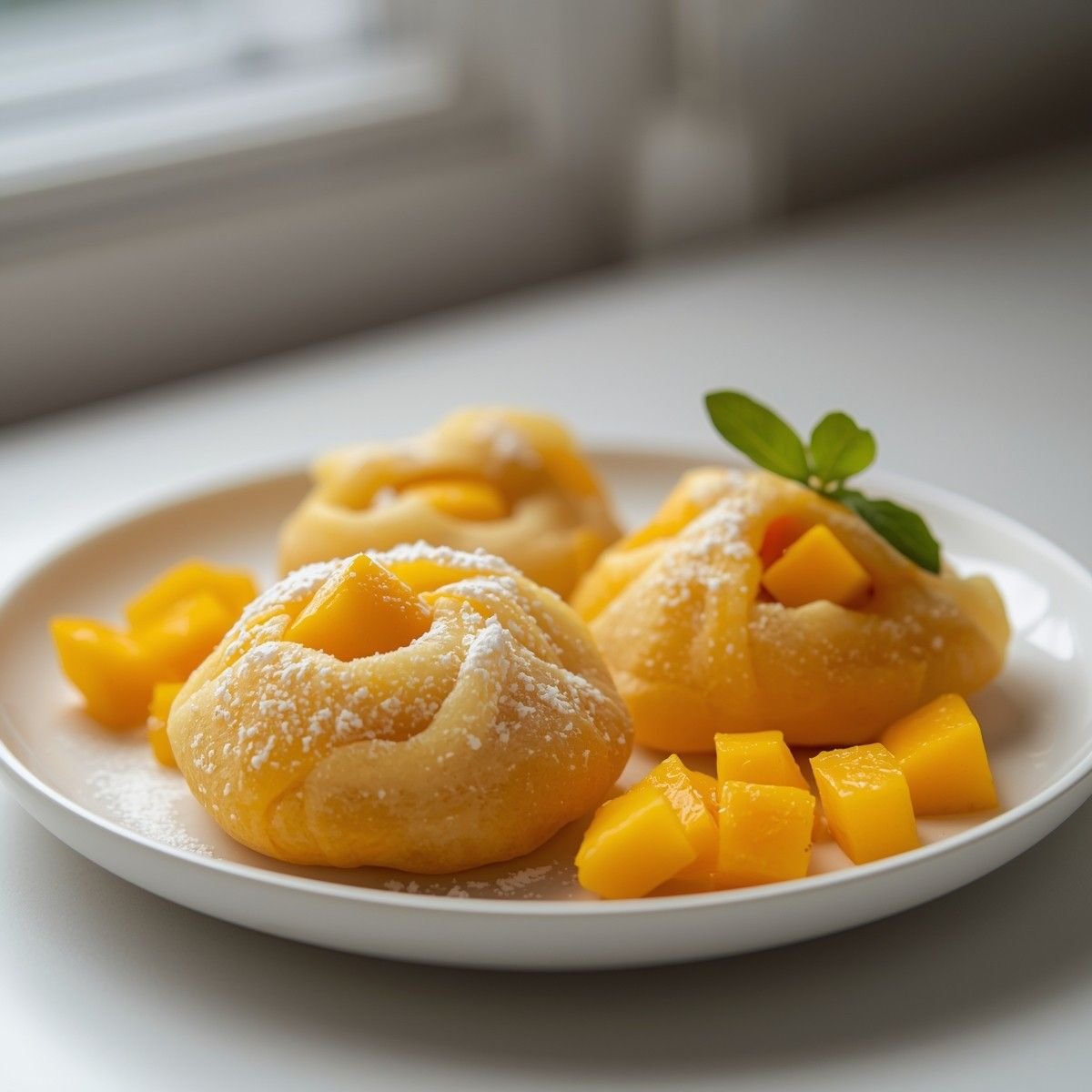 Hong Kong Style Mango Pancakes