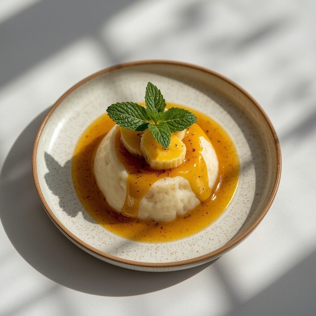 Japanese-Style Banana Rice Pudding